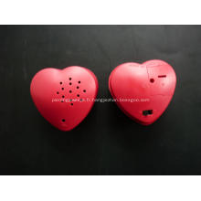 Enregistreur vocal en forme de coeur, collier enregistrable avec coeur